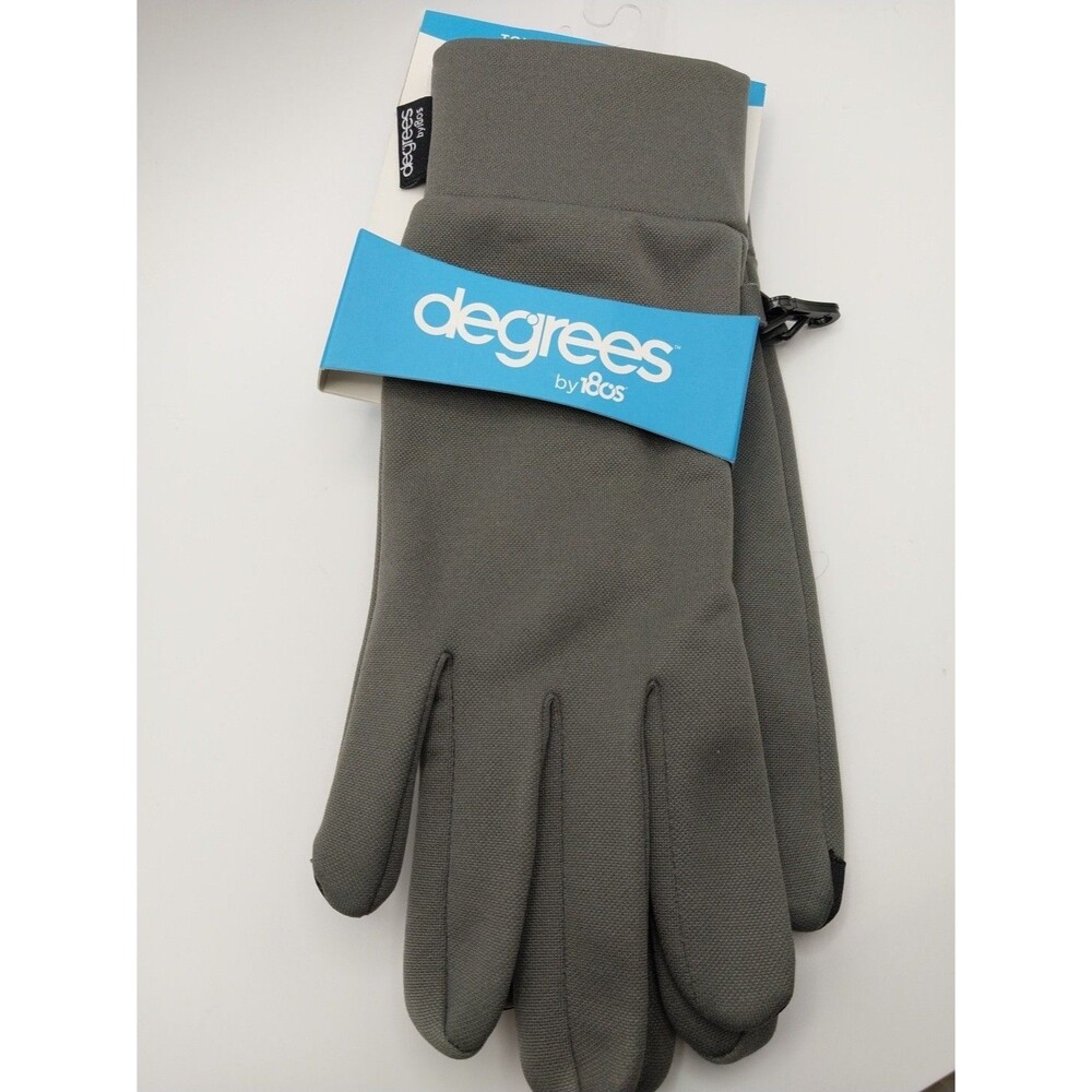 Degrees Womens Sleek Gray Touchscreen Tech & Text Driving Gloves New Authentic